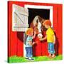 Feeding the Horse - Jack & Jill-Beth Krush-Stretched Canvas