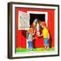 Feeding the Horse - Jack & Jill-Beth Krush-Framed Giclee Print