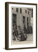 Feeding the Hungry, a Scene in a Provincial Prison in Egypt-Henry Marriott Paget-Framed Giclee Print