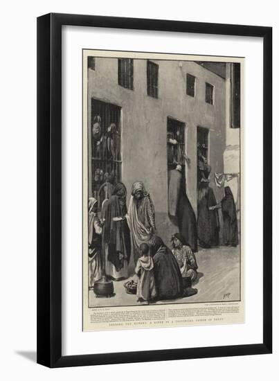 Feeding the Hungry, a Scene in a Provincial Prison in Egypt-Henry Marriott Paget-Framed Giclee Print