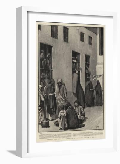 Feeding the Hungry, a Scene in a Provincial Prison in Egypt-Henry Marriott Paget-Framed Giclee Print