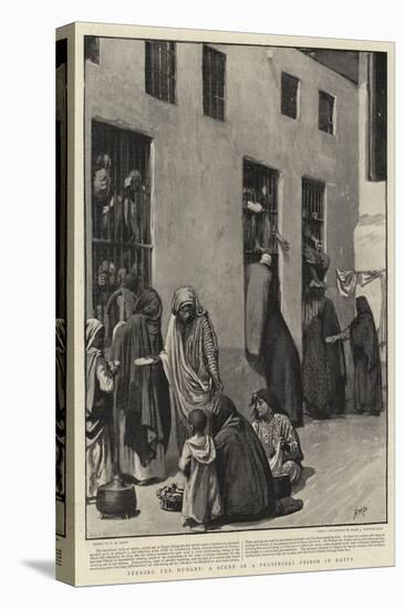 Feeding the Hungry, a Scene in a Provincial Prison in Egypt-Henry Marriott Paget-Stretched Canvas