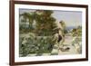 Feeding the Ibis at Corsica-William Stephen Coleman-Framed Giclee Print