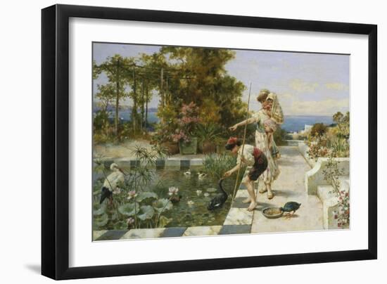 Feeding the Ibis at Corsica-William Stephen Coleman-Framed Giclee Print