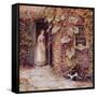 Feeding the Kitten-Helen Allingham-Framed Stretched Canvas