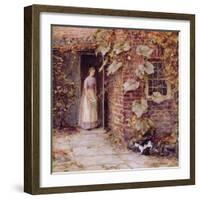 Feeding the Kitten-Helen Allingham-Framed Giclee Print