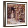 Feeding the Kitten-Helen Allingham-Framed Giclee Print