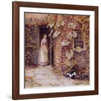 Feeding the Kitten-Helen Allingham-Framed Giclee Print