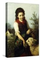 Feeding the Lamb-Rudolf Epp-Stretched Canvas