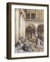 Feeding the Pigeons, Piazza San Marco, Venice-Myles Birket Foster-Framed Giclee Print