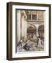 Feeding the Pigeons, Piazza San Marco, Venice-Myles Birket Foster-Framed Giclee Print