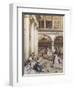 Feeding the Pigeons, Piazza San Marco, Venice-Myles Birket Foster-Framed Giclee Print