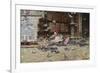 Feeding the Pigeons, St. Mark's Square, Venice-Lieven Herremans-Framed Giclee Print