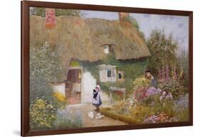 Feeding the Pigeons-Arthur Claude Strachan-Framed Giclee Print