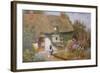 Feeding the Pigeons-Arthur Claude Strachan-Framed Giclee Print