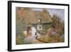 Feeding the Pigeons-Arthur Claude Strachan-Framed Giclee Print