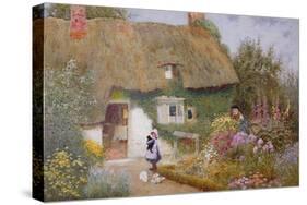 Feeding the Pigeons-Arthur Claude Strachan-Stretched Canvas