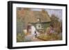 Feeding the Pigeons-Arthur Claude Strachan-Framed Giclee Print