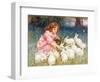 Feeding the Rabbits-Frederick Morgan-Framed Premium Giclee Print