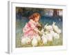 Feeding the Rabbits-Frederick Morgan-Framed Giclee Print