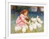 Feeding the Rabbits-Frederick Morgan-Framed Giclee Print