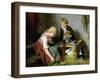 Feeding the Rabbits-Felix Schlesinger-Framed Giclee Print