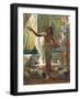 Feeding the Sacred Ibis in the Halls of Karnac-Edward John Poynter-Framed Giclee Print