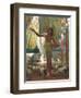 Feeding the Sacred Ibis in the Halls of Karnac-Edward John Poynter-Framed Giclee Print