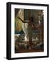 Feeding the Sacred Ibis in the Halls of Karnak Par Poynter, Edward John (1836-1919), 1871 - Oil on-Edward John Poynter-Framed Giclee Print