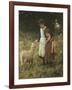 Feeding the Sheep-George S. Knowles-Framed Giclee Print