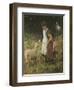 Feeding the Sheep-George S. Knowles-Framed Giclee Print