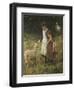 Feeding the Sheep-George S. Knowles-Framed Giclee Print