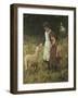 Feeding the Sheep-George S. Knowles-Framed Giclee Print