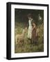 Feeding the Sheep-George S. Knowles-Framed Giclee Print