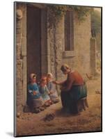 Feeding the Young, 1850-Jean-François Millet-Mounted Giclee Print