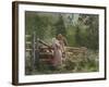 Feeding Time, 1878 (W/C, Gouache & Graphite on Cream Wove Paper)-Winslow Homer-Framed Giclee Print