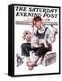 "Feeding Time," Saturday Evening Post Cover, August 25, 1923-Joseph Christian Leyendecker-Framed Stretched Canvas