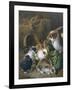 Feeding Time-Alfred Barber-Framed Giclee Print