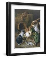 Feeding Time-Alfred Barber-Framed Premium Giclee Print