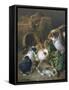 Feeding Time-Alfred Barber-Framed Stretched Canvas