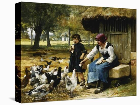 Feeding Time-Julien Dupre-Stretched Canvas