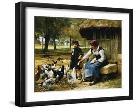 Feeding Time-Julien Dupre-Framed Giclee Print