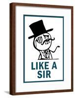 Feel Like A Sir Rage Comic Meme Poster-null-Framed Poster