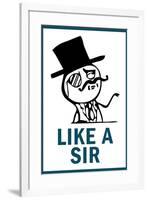 Feel Like A Sir Rage Comic Meme-null-Framed Art Print