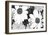 Feeling Groovy Black and White-Michael Mullan-Framed Art Print