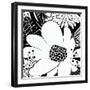 Feeling Groovy II Black and White-Michael Mullan-Framed Art Print