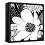 Feeling Groovy II Black and White-Michael Mullan-Framed Stretched Canvas