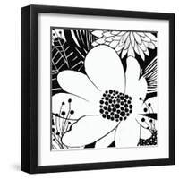 Feeling Groovy II Black and White-Michael Mullan-Framed Art Print