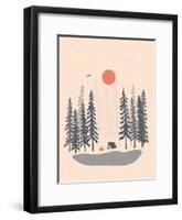 Feeling Small In The Morning-NDTank-Framed Art Print