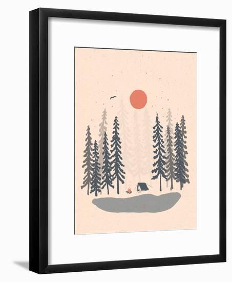 Feeling Small In The Morning-NDTank-Framed Art Print